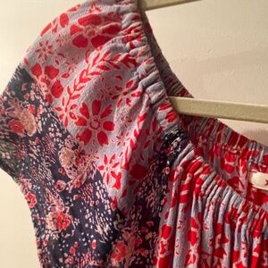 Xirena cap sleeve floral dress